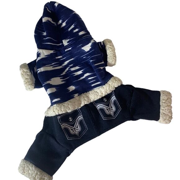 Thick & Warm Dog One Piece Outfit Jacket - Picture 3 of 9